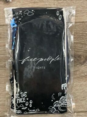 Free People Black lace tights - Packaged - S-M